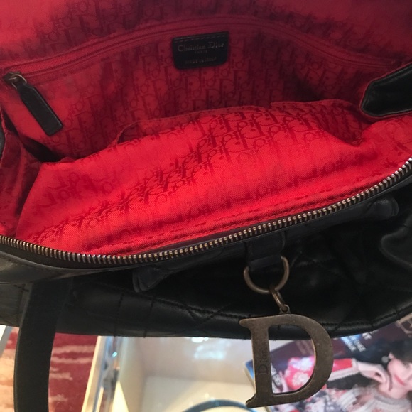 DIOR Classic large cannage calfskin shoulder bag. Black. - Picture 2 of 6